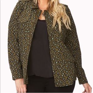 Forever 21+ Leopard Print Camo Utility Jacket